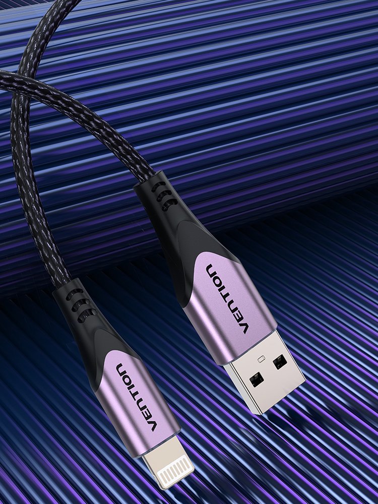 EAN 6922794756847 - Vention LABVF cable de conector Lightning Negro, Púrpura imagen 5
