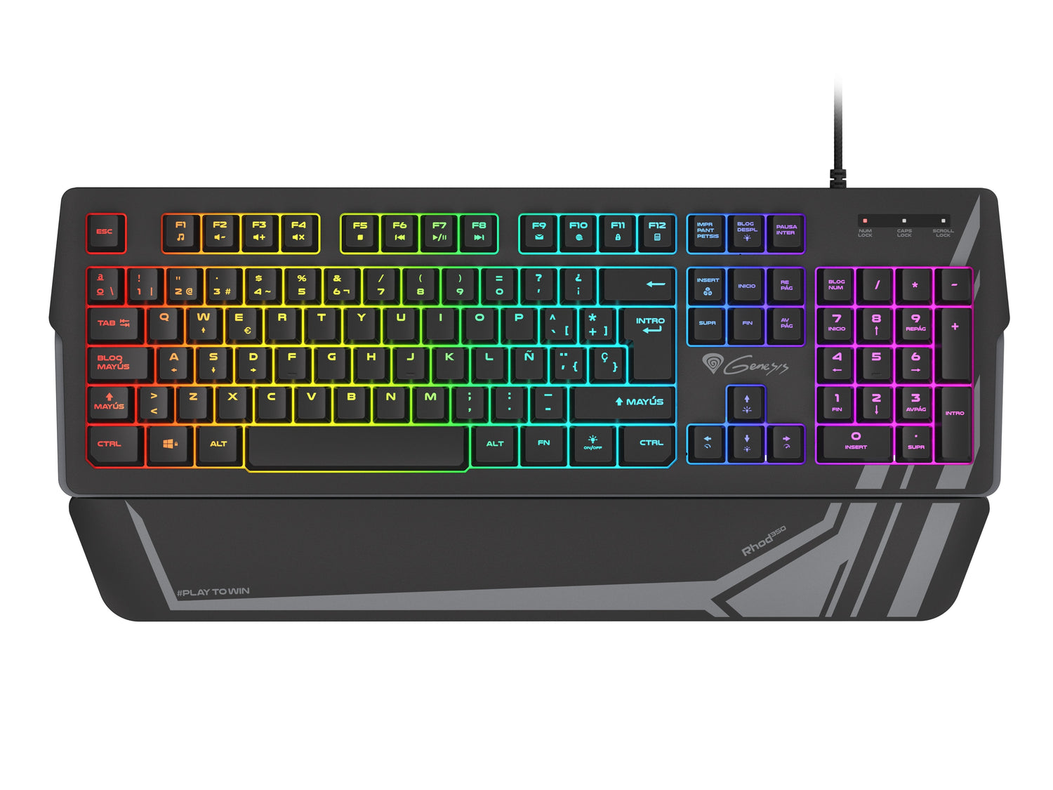 Teclado Gaming Genesis Rhod 350 Rgb Backlight