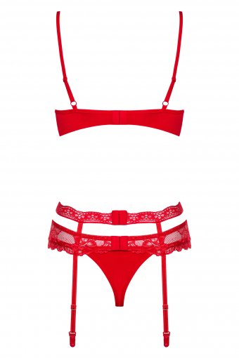Heartina Set 3 Piezas Color Rojo Talla (Interno):L/Xl