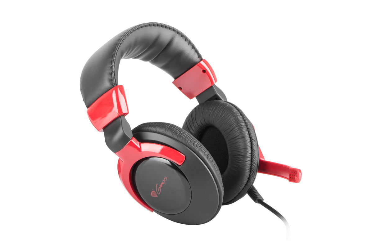 Natec Genesis Hm34x Auriculares Diadema Negro, Rojo