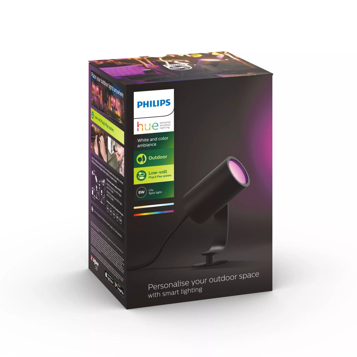 EAN 8718696167977 - Philips Hue White and Color ambiance 1741530P7 Alumbrado de sobremuro/pie para exterior Bluetooth/Zigbee imagen 8