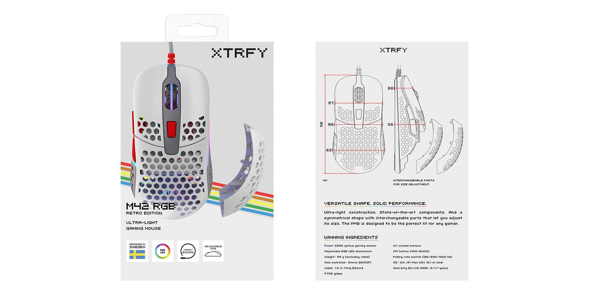 EAN 7340086909464 - CHERRY XTRFY M42 ratón Juego Ambidextro USB tipo A Óptico 16000 DPI imagen 10