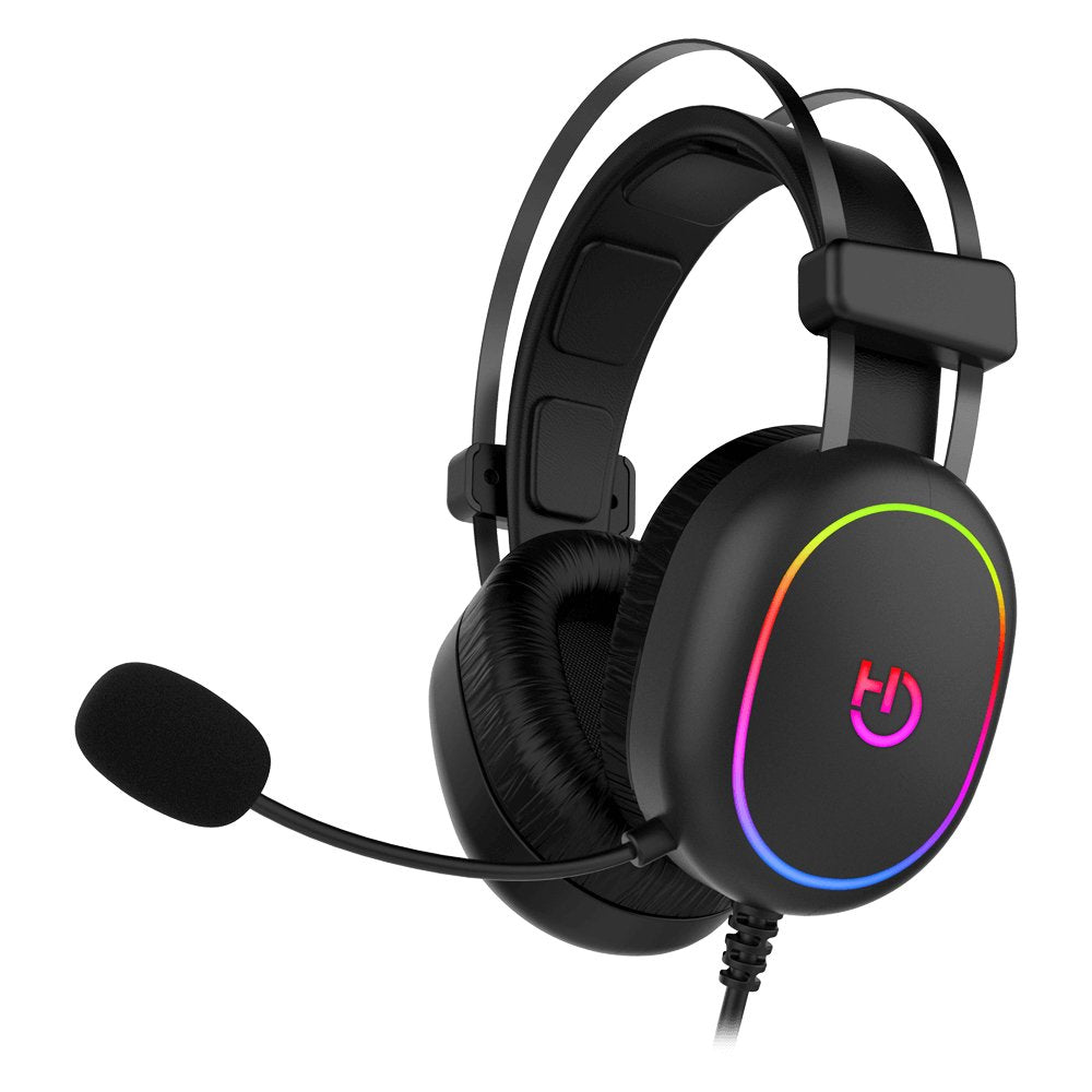 Auriculares Gaming Con Micrófono Hiditec Erys Argb Jack 3.5 Negros