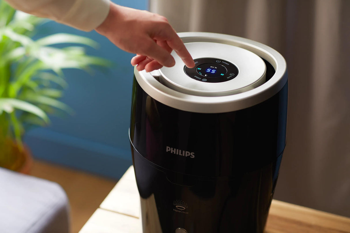 EAN 8710103786382 - Philips 2000 series HU4813/10 humidificador Natural 2 L Negro 18 W imagen 8