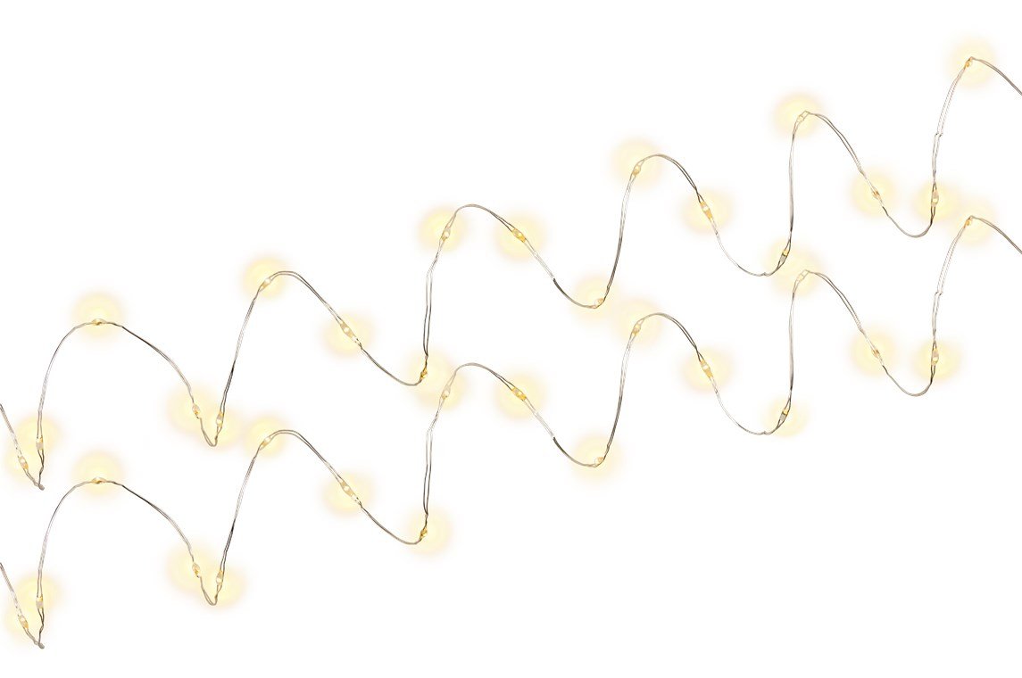 Cadenas De Luces De Alambre Plateado Con 20 Led X 2 , Incl. Temporizador
Decoración De Iluminación Atmosférica Para Uso Interior