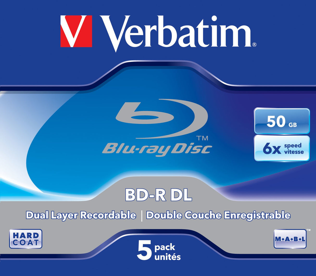 EAN 0023942437482 - Verbatim 43748 disco blu-ray lectura/escritura (BD) BD-R 50 GB 5 pieza(s) imagen 2