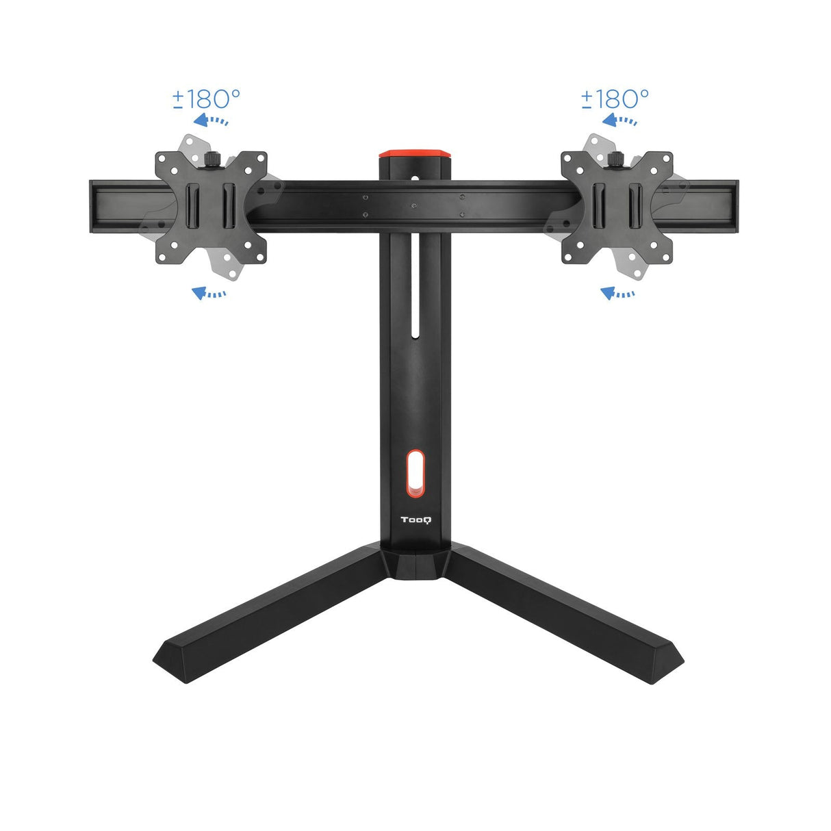 EAN 8433281009745 - TooQ DB1402TN-B soporte para monitor 68,6 cm (27") Escritorio Negro, Rojo imagen 4
