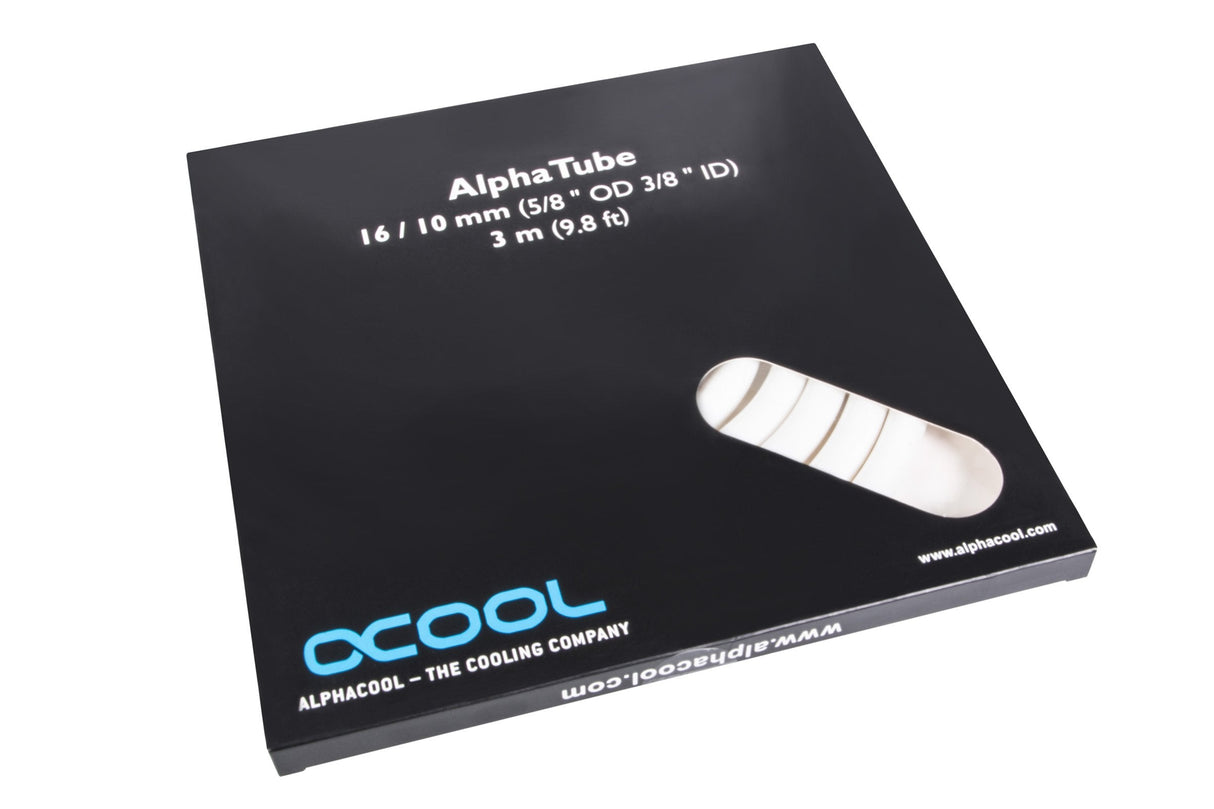Alphacool Alphatube Hf 16/10 (3/8"Id) - Uv Blanco 3m, Manguera (Blanco) 17531
