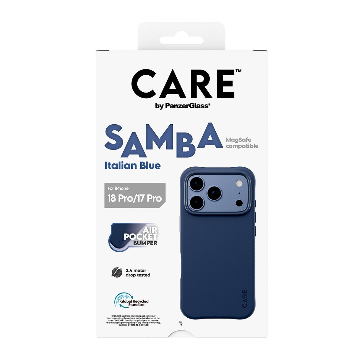 Care By Panzerglass Samba Case Ip17/18 Pro Italian Blue Ms