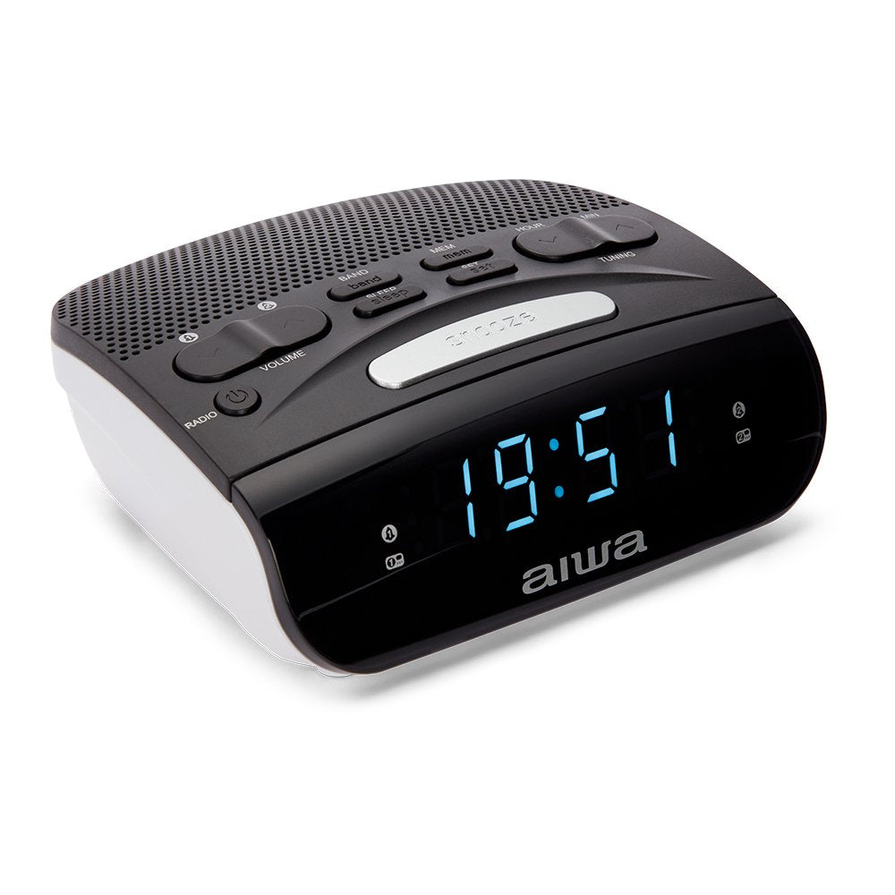 Radio Reloj Despertador Aiwa Cr-15bk Doble Alarma Fm