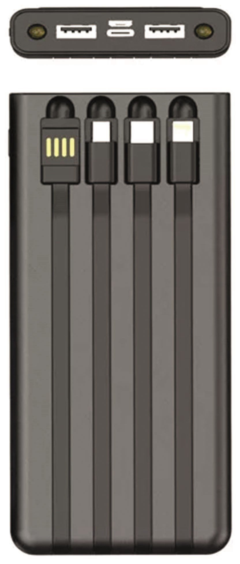 2go Powerbank Solar 10000mah Negro Con Linterna Led