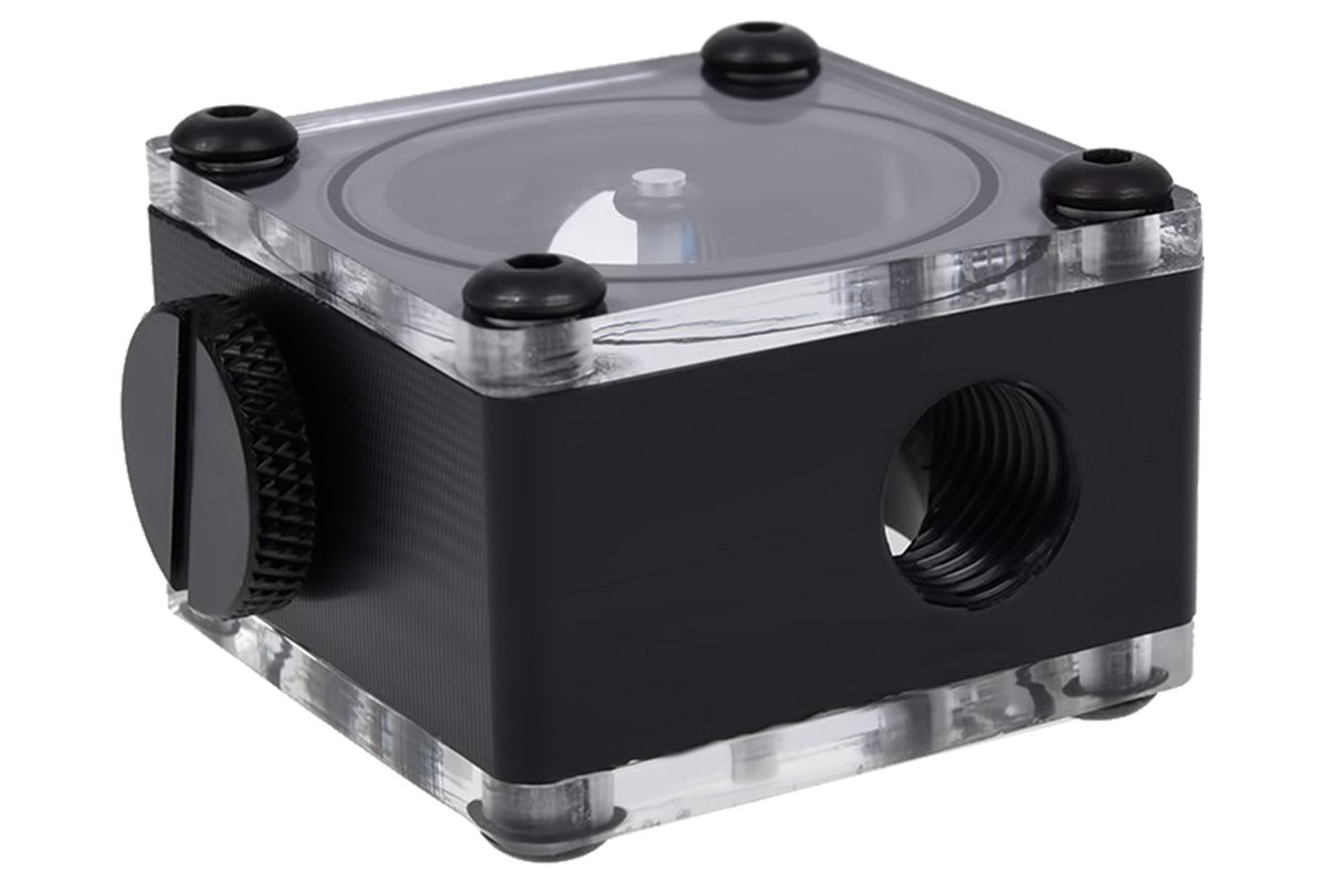 Alphacool Indicador De Flujo Eisflügel G1/4 Cuadrado - Acetal Negro