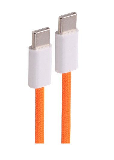 Shiverpeaks Usb-C Cable De Carga, 2.0, 60w, Orange, Textil, 0,5m