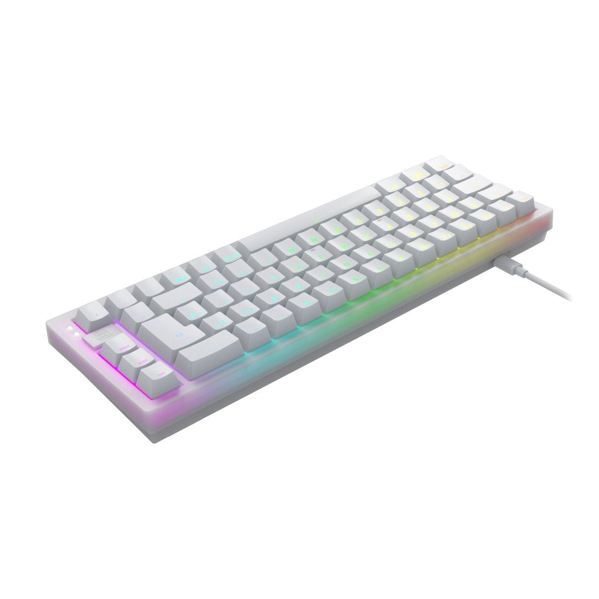Cherry K5v2, Teclado Gaming Blanco, Disposición De, Cherry Mx2a Silent Red Cx-K5v2-Rgb-Cpt-Tpwhite-R-Ger