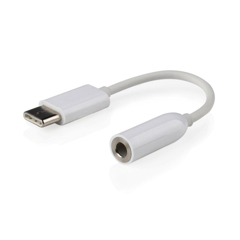 Adaptador De Usb Tipo C A Cable Estéreo De Audio 3,5 Mm Blanco
