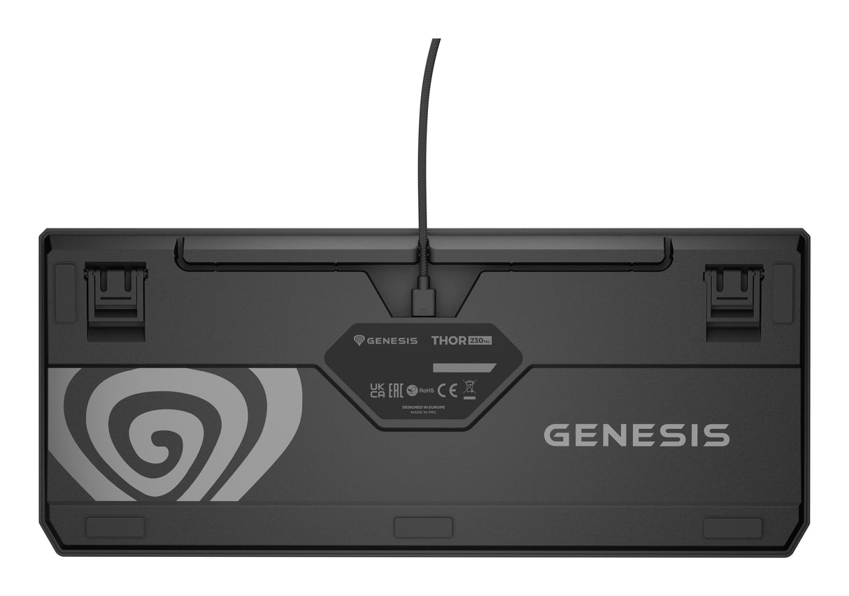 Genesis Thor 230 Tkl Mechanical Gaming Keyboard, Outemu Rojo Switch, Us Layout, Wired, Black
