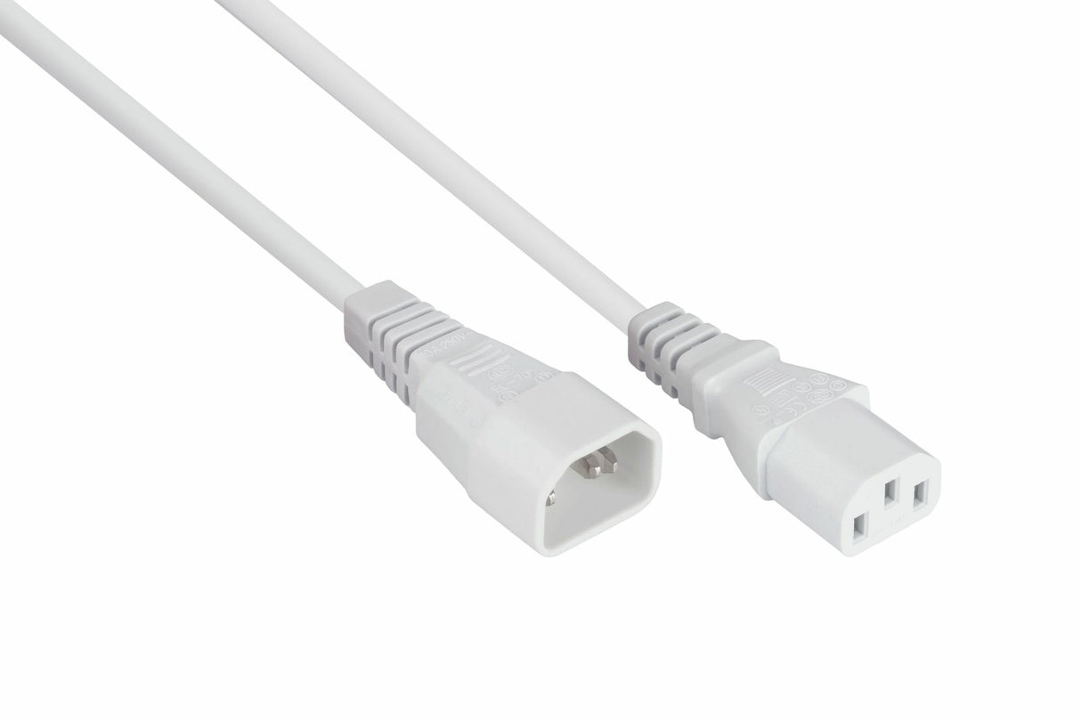 Kabelmeister Cable Alargador Iec C14 An C13 Blanco 2m