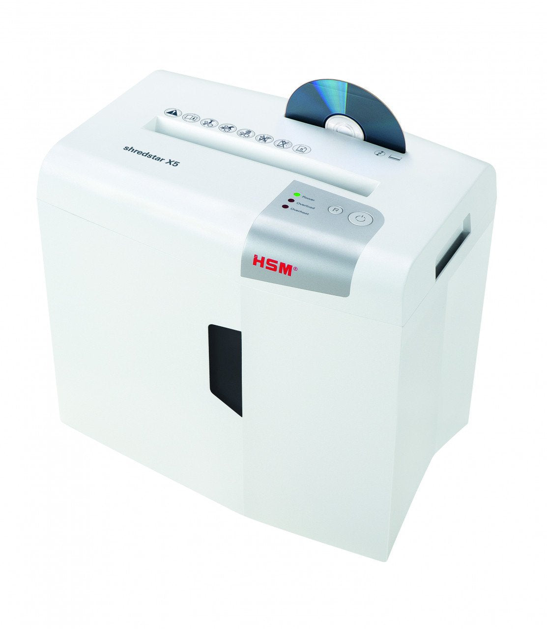 EAN 4026631057721 - HSM X5 triturador de papel Corte en partículas 58 dB 22 cm Plata, Blanco imagen 3