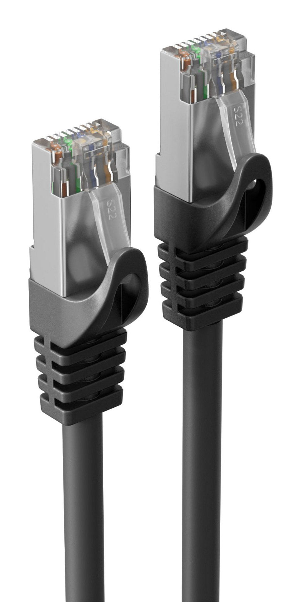 Cable De Red Cat7 Rj45 S Ftp Pur 0,15m Schwarz