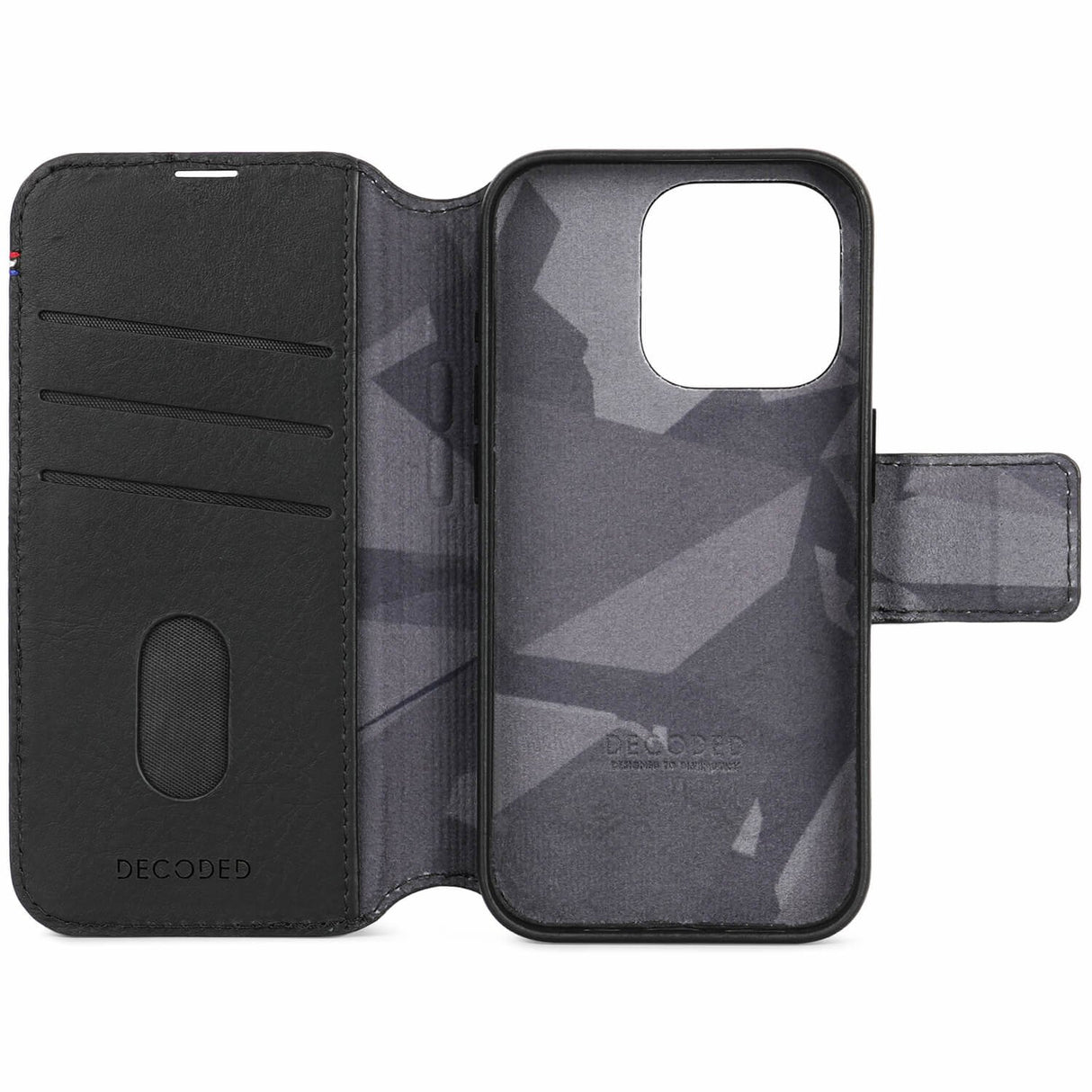 EAN 8720593010478 - Decoded D24IPO15PDW5BK funda para teléfono móvil 15,5 cm (6.1") Funda cartera Negro imagen 5