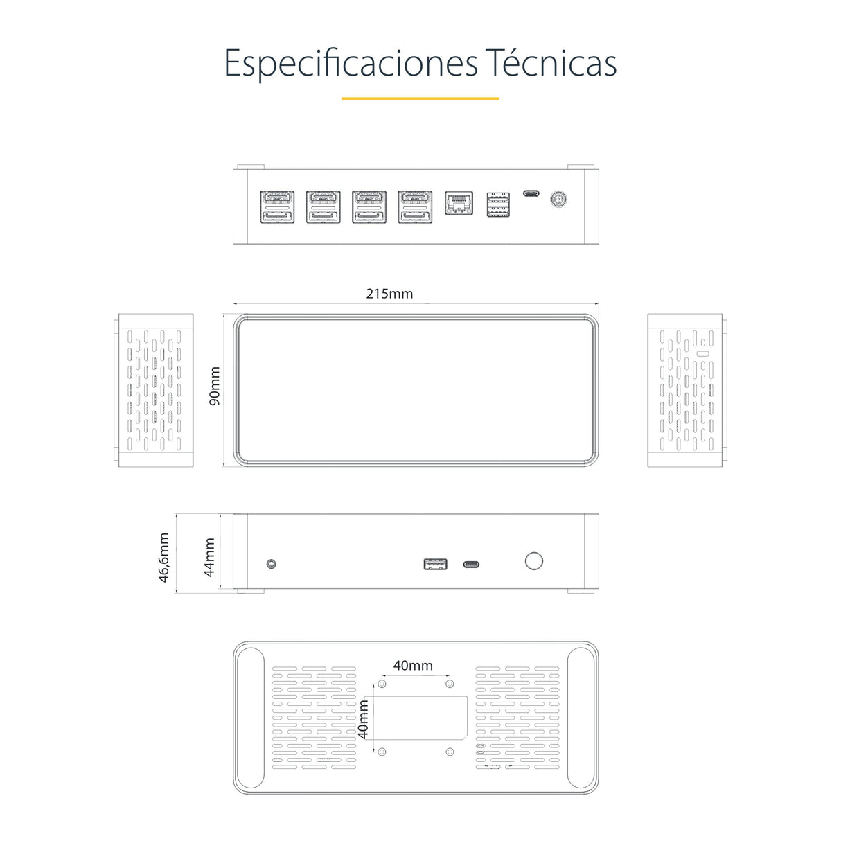 EAN 0065030876278 - StarTech.com DK31C4DPPDUE base para portátil y replicador de puertos Alámbrico USB 3.2 Gen 2 (3.1 Gen 2) imagen 15