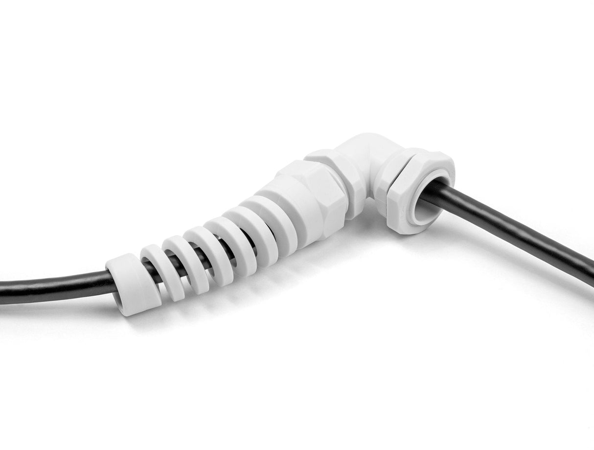 Delock Prensaestopas Con Alivio De Tensión 90° Angulado Pg7 Gris