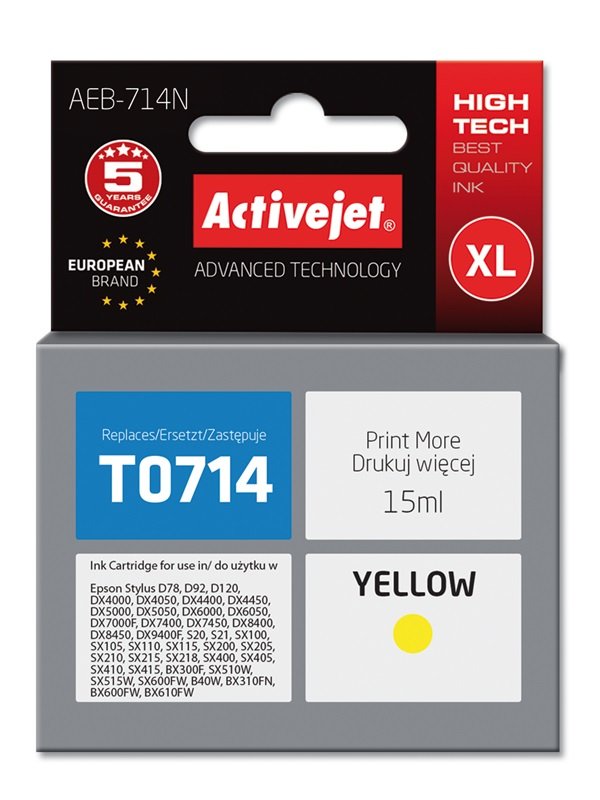 EAN 5904356294401 - Activejet AEB-714N cartucho de tinta 1 pieza(s) Compatible Alto rendimiento (XL) imagen 1
