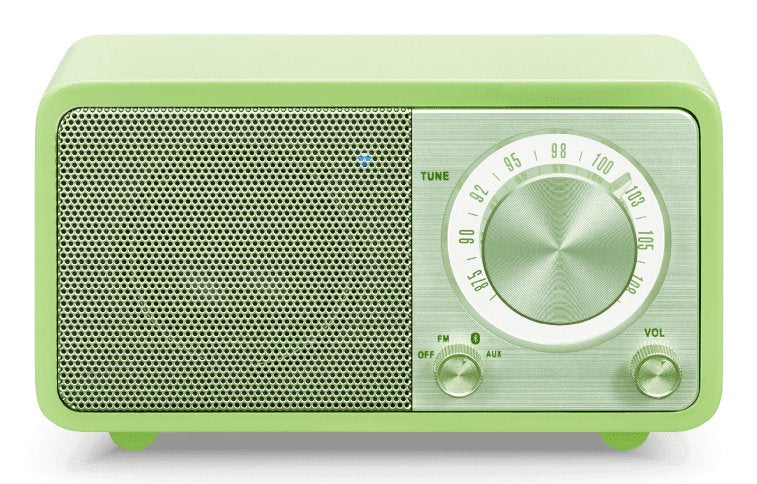 Sangean Wr-7 Verde Radio Analógica Sobremesa Fm Bluetooth Batería Li-Ion Recargable
