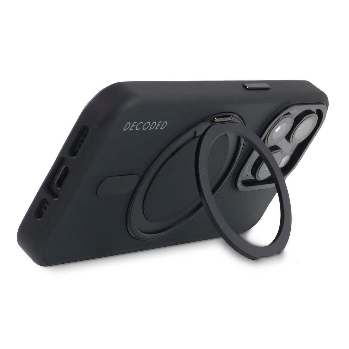 Decoded Recycled Plastic Loop Stand Backcover Iphone 15 Black