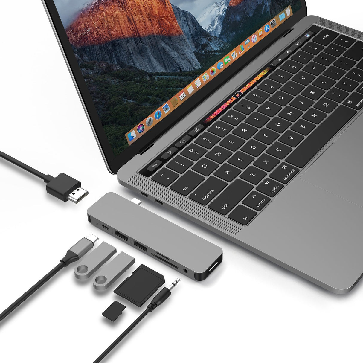 EAN 0817110013536 - Sanho HyperDrive SOLO 7-in-1 Alámbrico USB 3.2 Gen 1 (3.1 Gen 1) Type-C Gris imagen 3