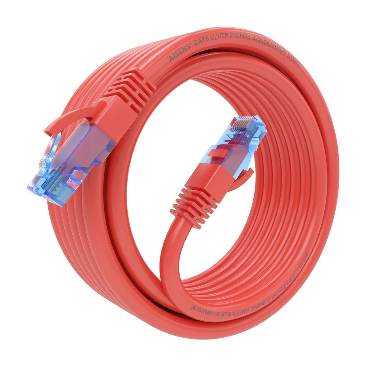 Aisens Cable De Red Rj45 Cat.6 Utp Awg26 Cca - 4m - Rojo