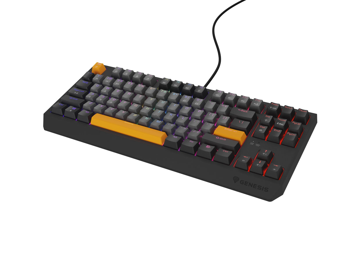 Genesis Thor 230 Tkl Anchor Gray Negative Rgb Outemu Red