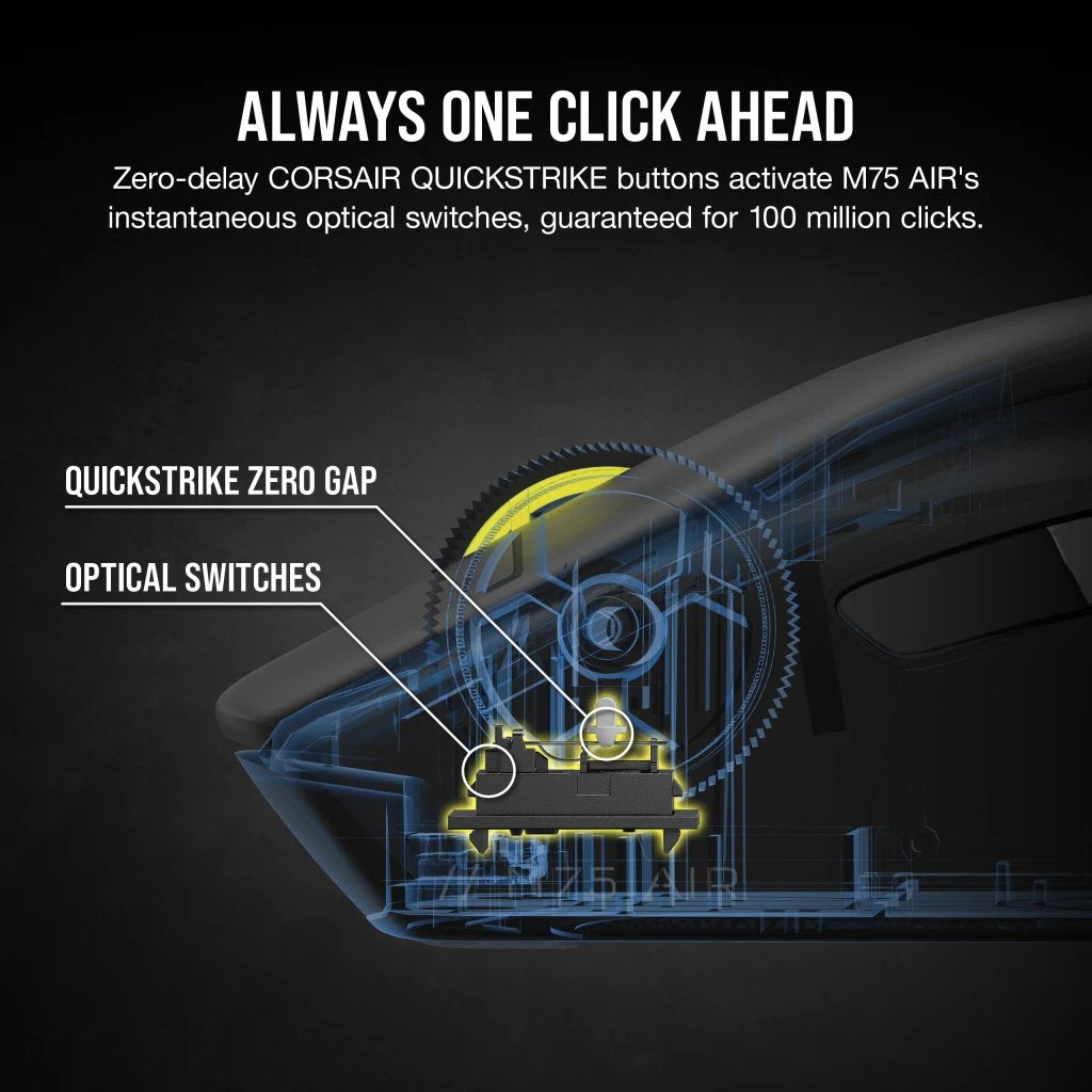 EAN 0840006669081 - Corsair M75 ratón Juego Ambidextro Bluetooth Óptico 26000 DPI imagen 13