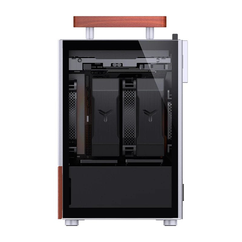 Jonsbo T6 Pc Carcasa, Mini-Tower, Mini-Itx, Tempered Glass, Madera - Plateado