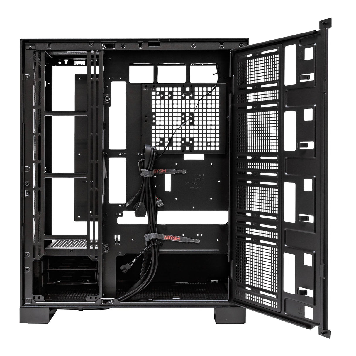 Caja Pc E-Atx Torre Abysm Ai Pro 100 Workstation Negra 9xslots 6xssd 2xhdd 2xusb 3.0 1xusb-C Color Negro