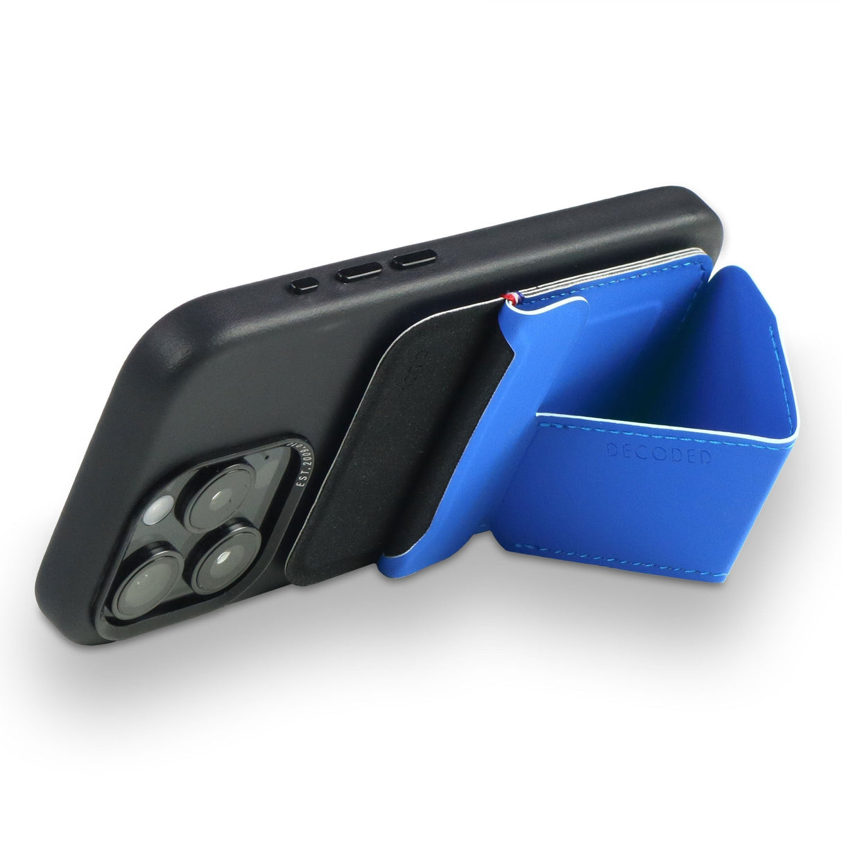 Decoded Silicone Magsafe Card Stand Sleeve Galactic Blue