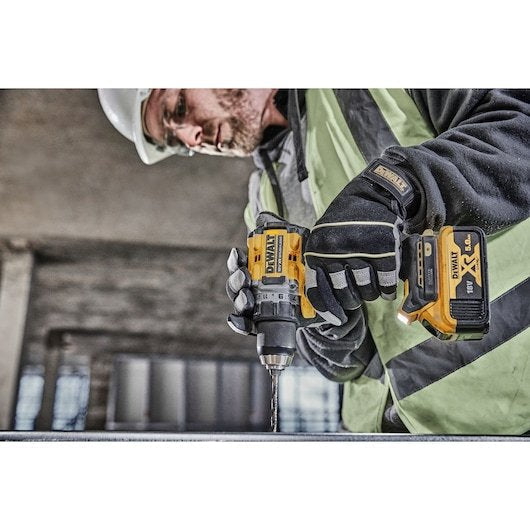 Taladro Rotador Dewalt Dcd800p2t, 18 V, 2x5,0 Ah, Acumulador, Amarillo, Negro
