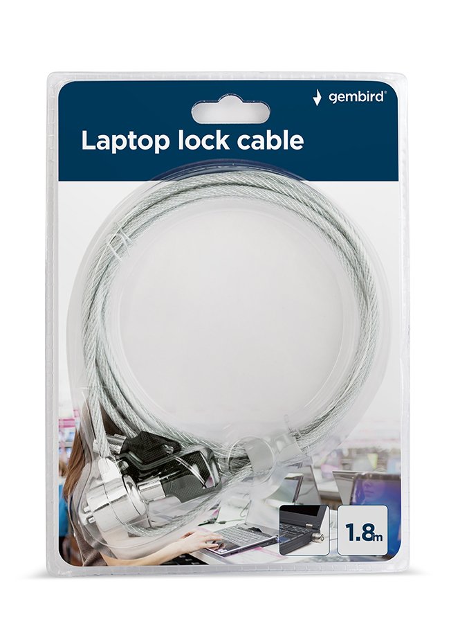 EAN 8716309087094 - Gembird LK-K-01 cable antirrobo Plata 1,8 mimagen 1)