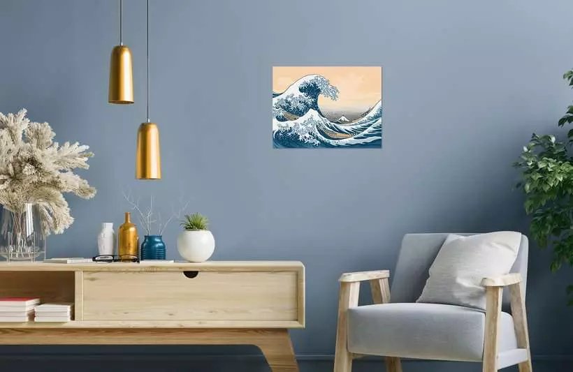 Colección De Arte De Ravensburger Creart - The Great Wave (Hokusai), Paint 23690