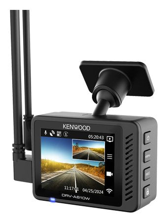Kenwood Drv-A610w 4k Uhd Dashcam 12/24v/App/ 64gb Microsd