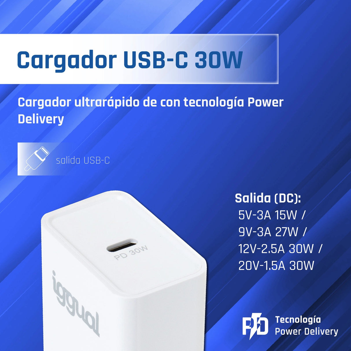 EAN 8435364318317 - iggual IGG318317 cargador de dispositivo móvil Universal Blanco Corriente alterna Interior imagen 4