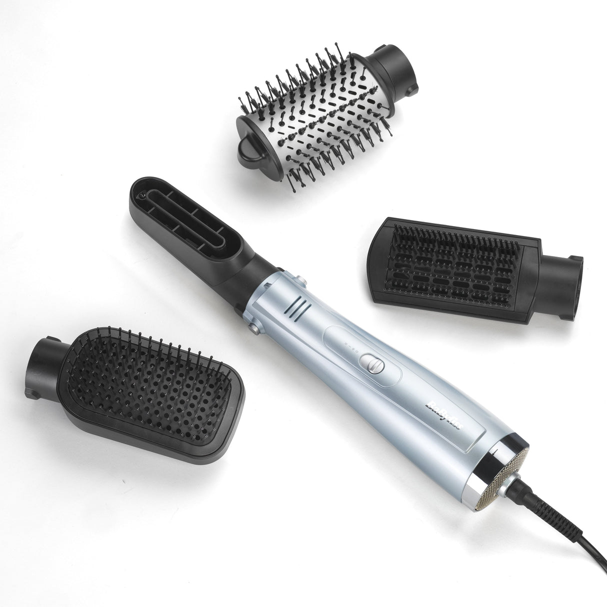 EAN 3030050179880 - BaByliss Hydro-Fusion Hydro Fusion Smooth & Shape Cepillo de aire caliente Caliente Gris, Plata 1000 W 2, imagen 8