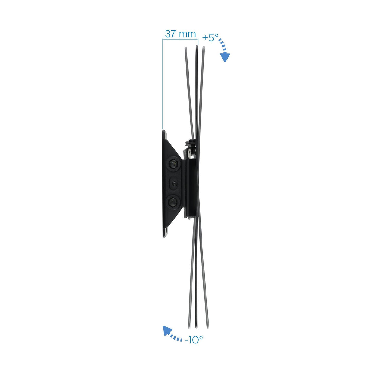 Tooq Soporte Fijo De Pared Para Tv De 23"-42" - Inclinable - Peso Max 37kg - Vesa 200x200mm - Negro