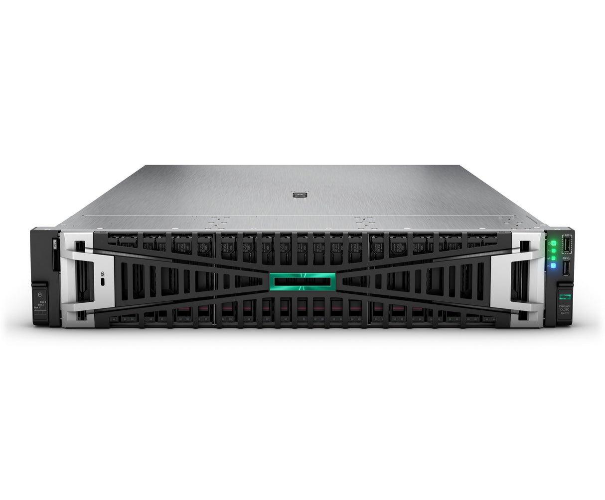 EAN 4549821658381 - HPE ProLiant DL380 Gen11 4510 2.4GHz 12c 1P 2x32GB-R 8SFF 1x7.68TB NVMe SSD 2x1000W PS EU Server servidor imagen 1