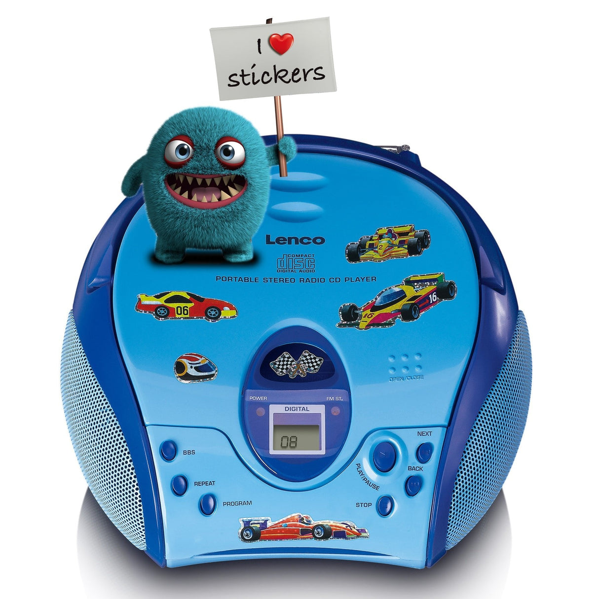 Radio Lenco Scd-24niños Azul