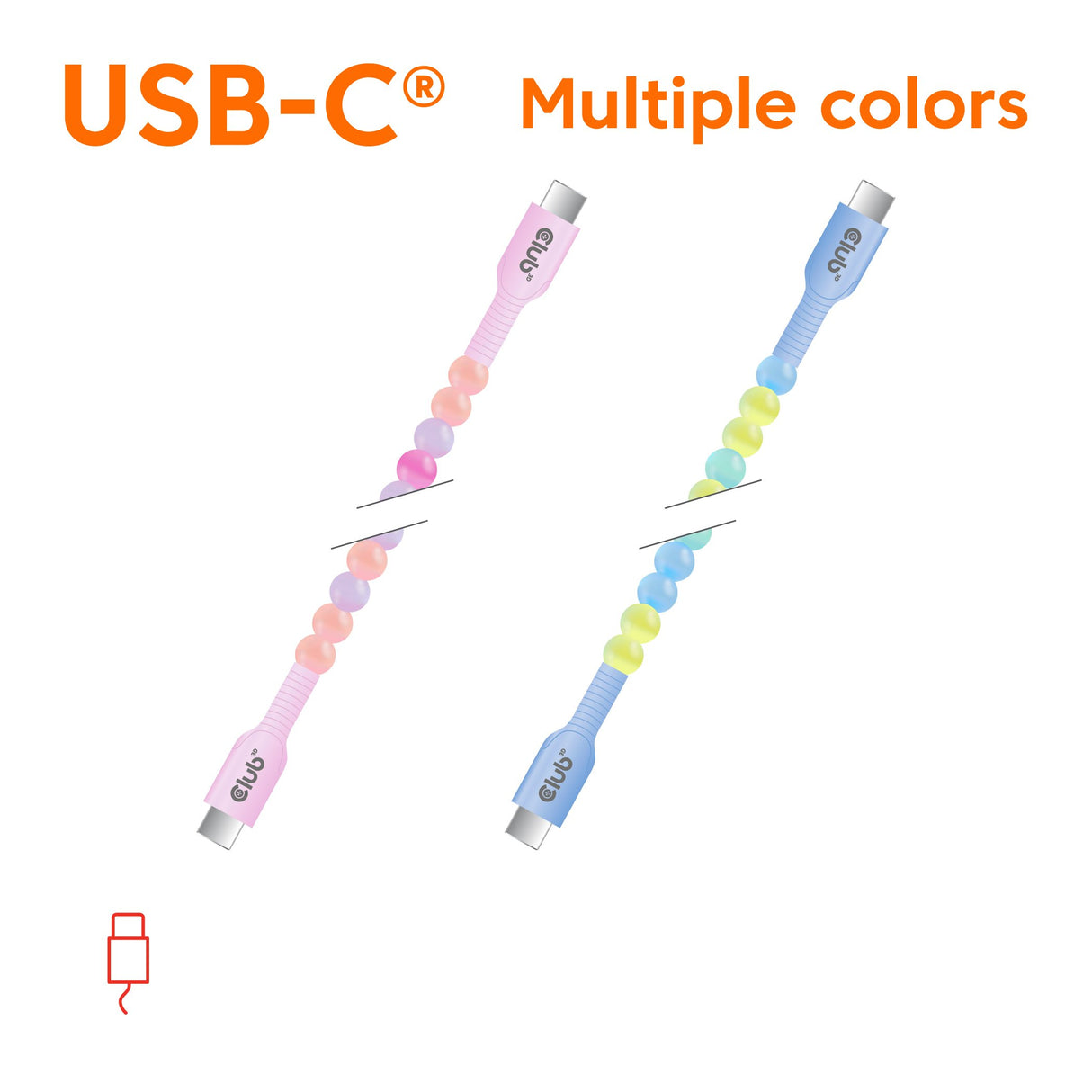 EAN 8719214473297 - CLUB3D CAC-3010 cable USB 2 m USB C 0,48 Gbit/s 60 W Rosa imagen 2