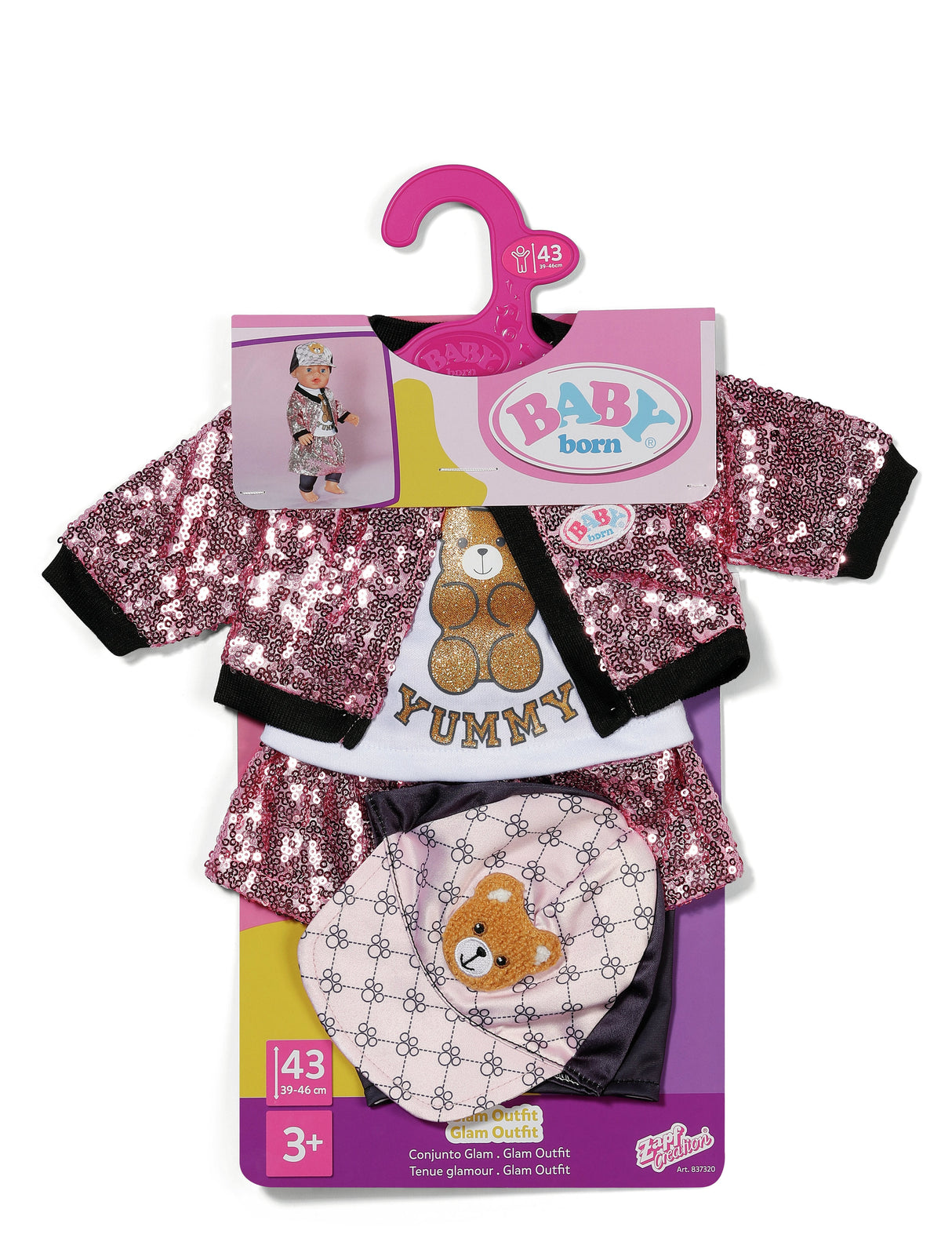 Zapf Creation Baby Born® Glam Outfit 43cm, Accesorios Para Muñecas 837320