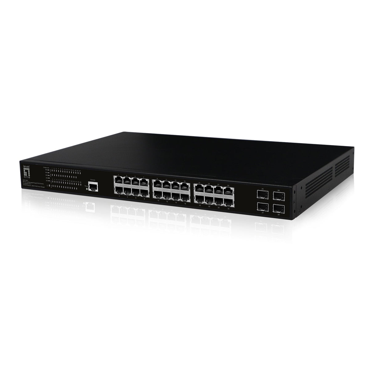 EAN 4015867227848 - LevelOne GEP-2861 switch Gestionado L2 Gigabit Ethernet (10/100/1000) Energía sobre Ethernet (PoE) 1U Neg imagen 2