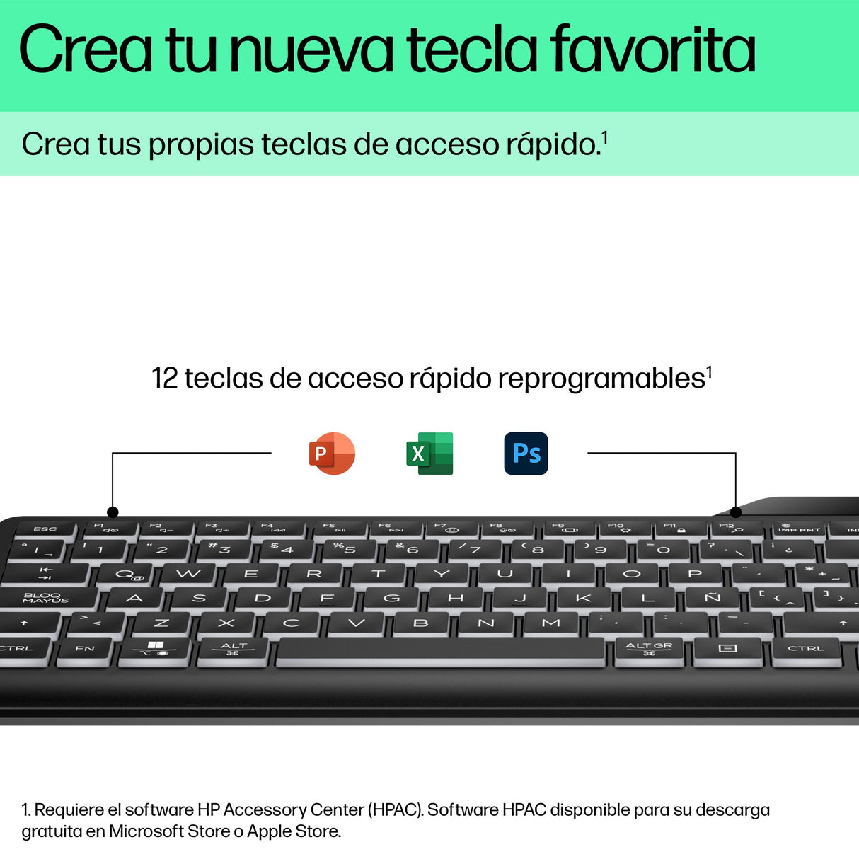 EAN 0197192768525 - HP 400 Backlit Wired Keyboard teclado Hogar USB Negro imagen 7