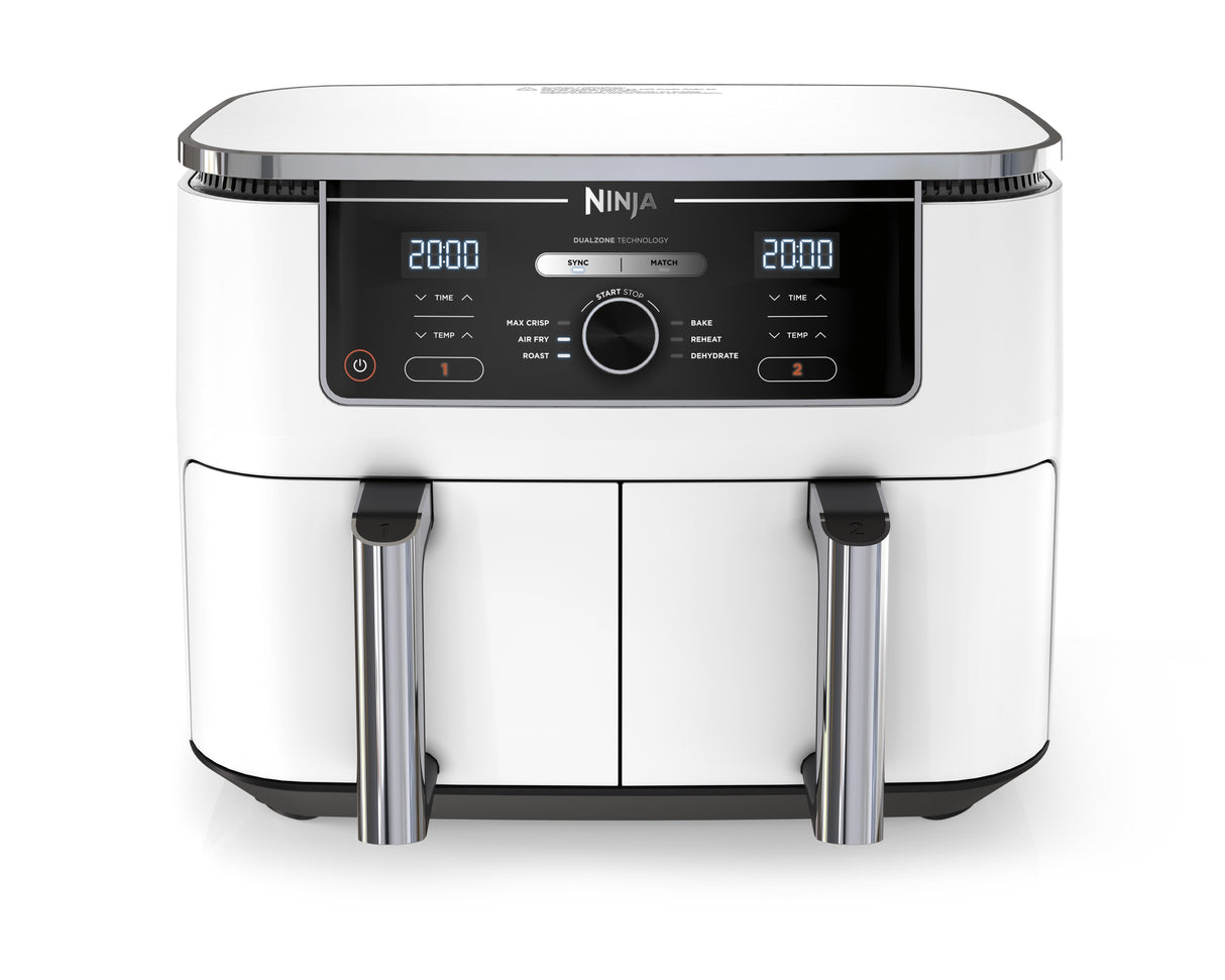 EAN 0622356261180 - Ninja AF400EU Doble 9,5 L Independiente 2470 W Freidora de aire caliente Blanco imagen 1